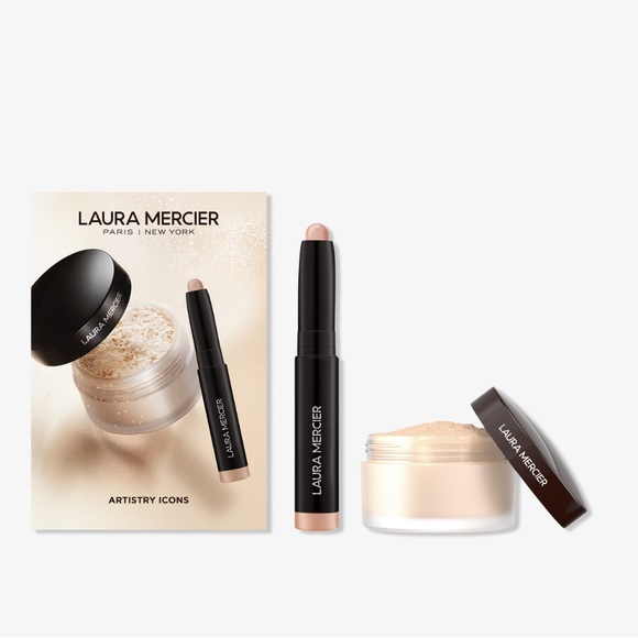 NWT Laura Mercier Translucent Powder and Rose Gold Stick Eye Shadow Set - Picture 5 of 5